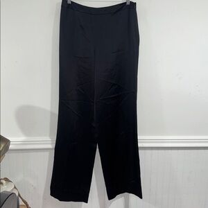 Talbots Pure Silk Pants lined poly side zip size 8